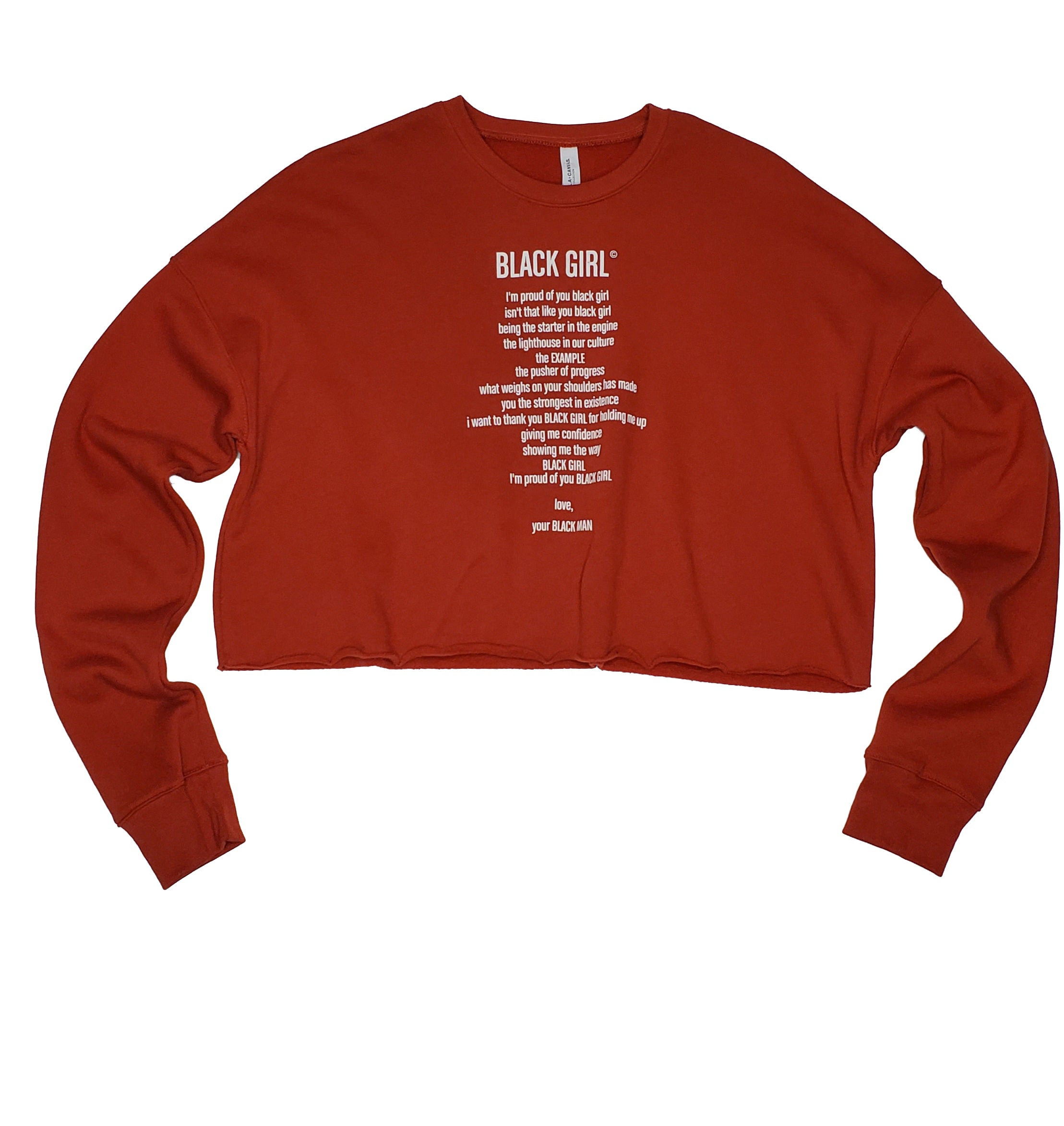 Women's Brick Cropped Sweatshirt